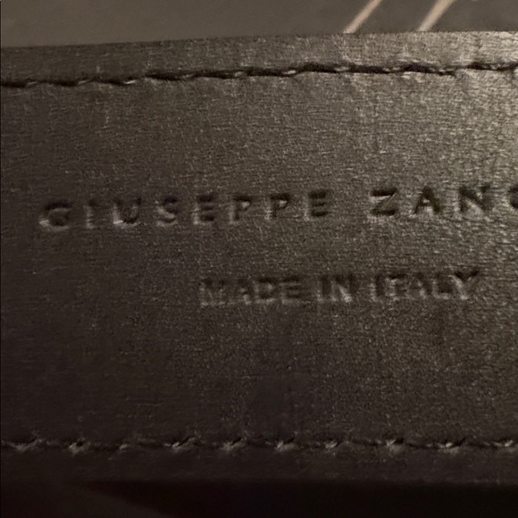 Black Belt with Silver Buckle suede material - Picture 7 of 10